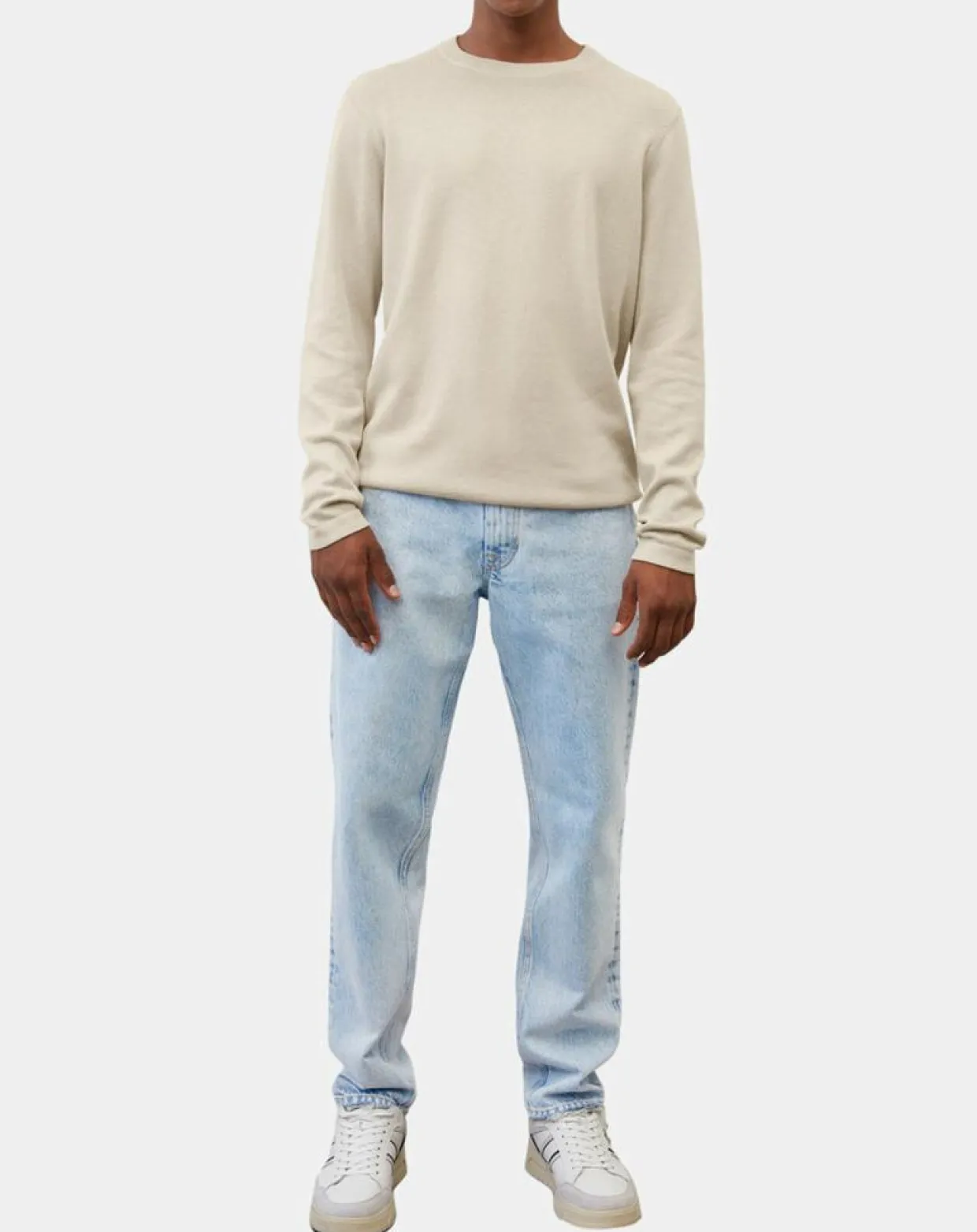 Homme Marc O'Polo Pulls^Pull en Coton & Cachemire écru