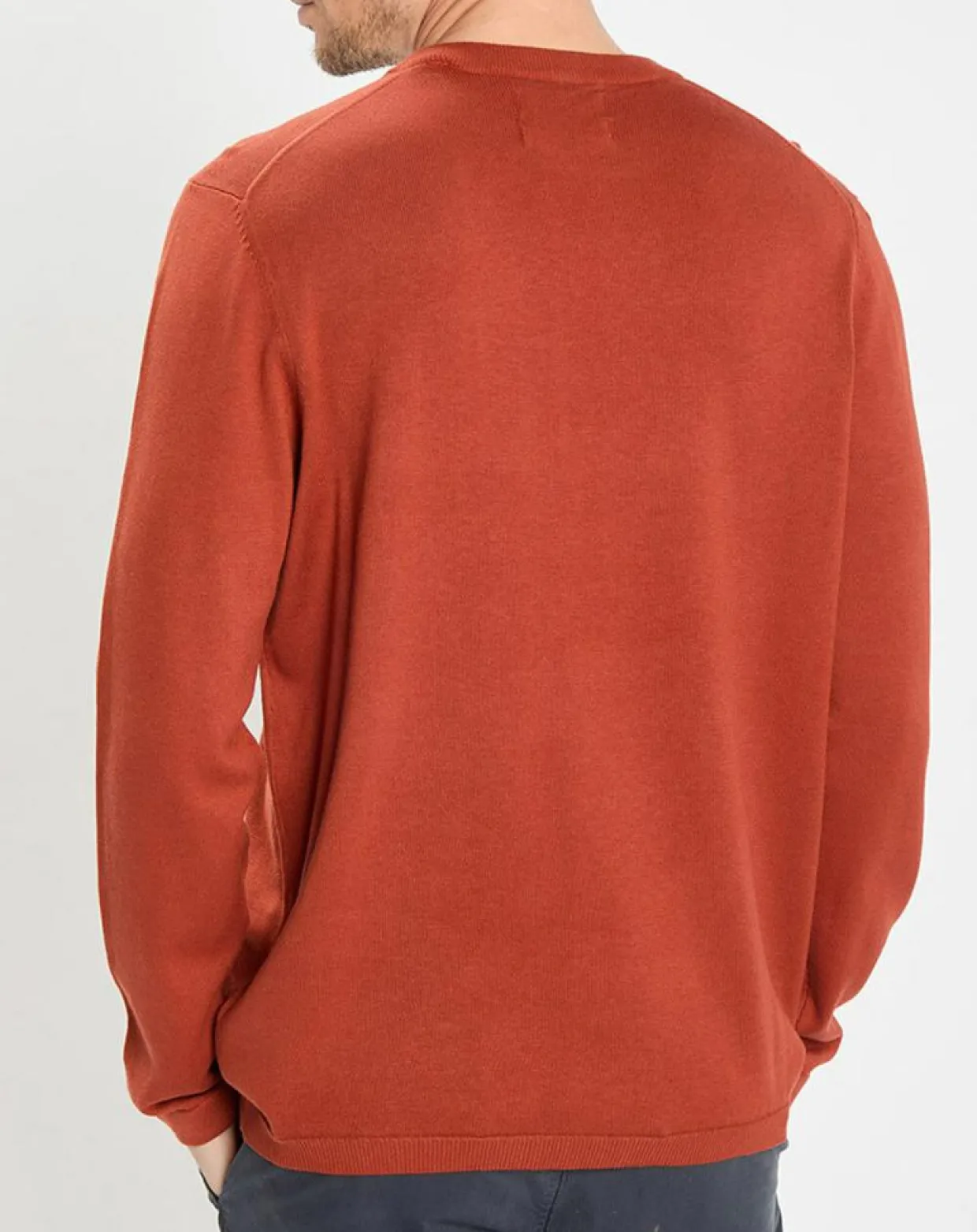Pull en Coton & Cachemire brique-Marc O'Polo Clearance