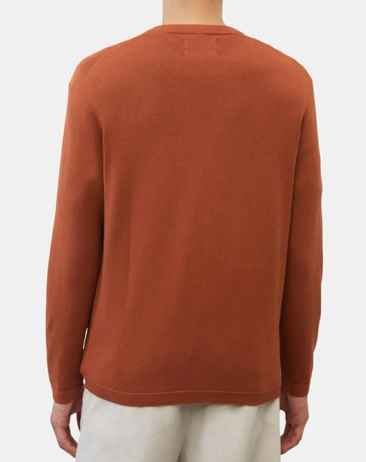 Pull en Coton & Cachemire brique-Marc O'Polo Clearance