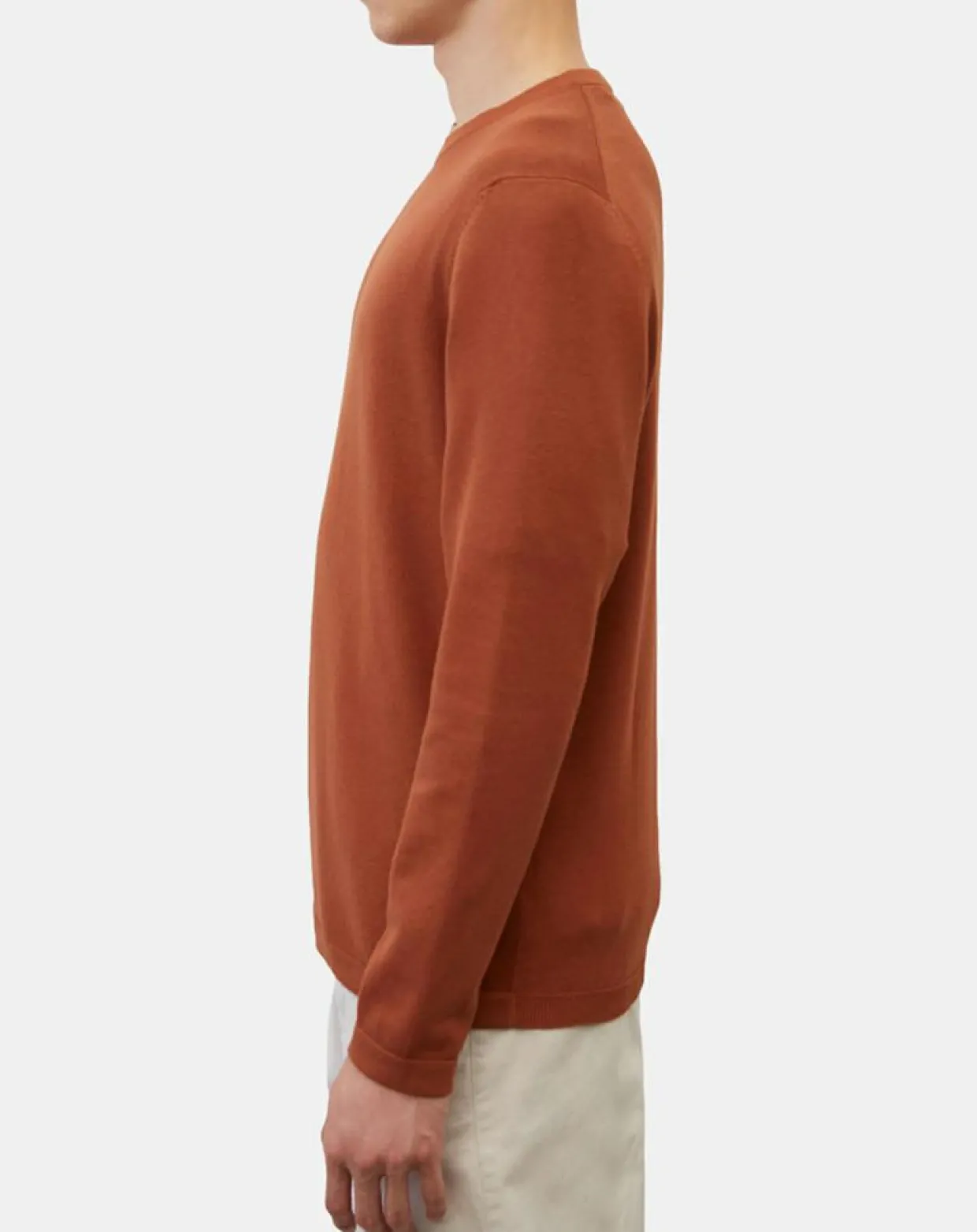 Pull en Coton & Cachemire brique-Marc O'Polo Clearance