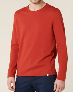 Homme Harris Wilson Pulls^Pull en Coton & Laine Adelin cerise