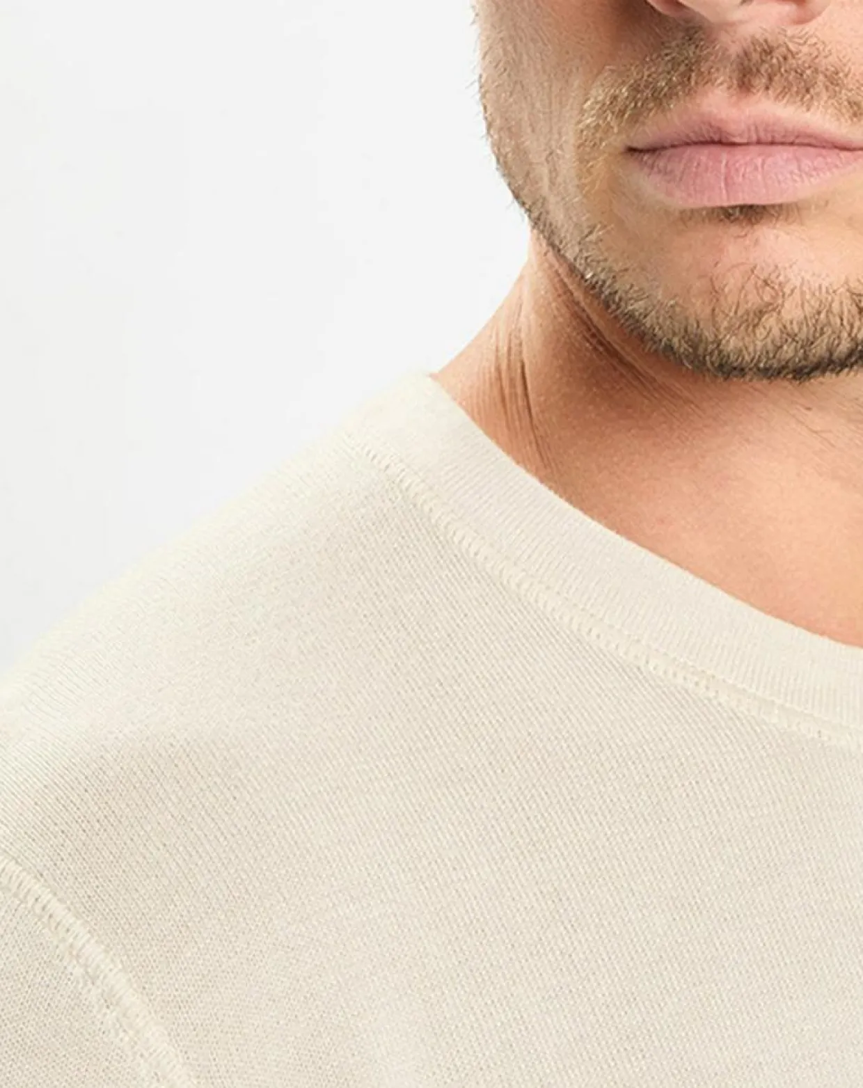 Pull en Coton & Soie beige-Marc O'Polo New