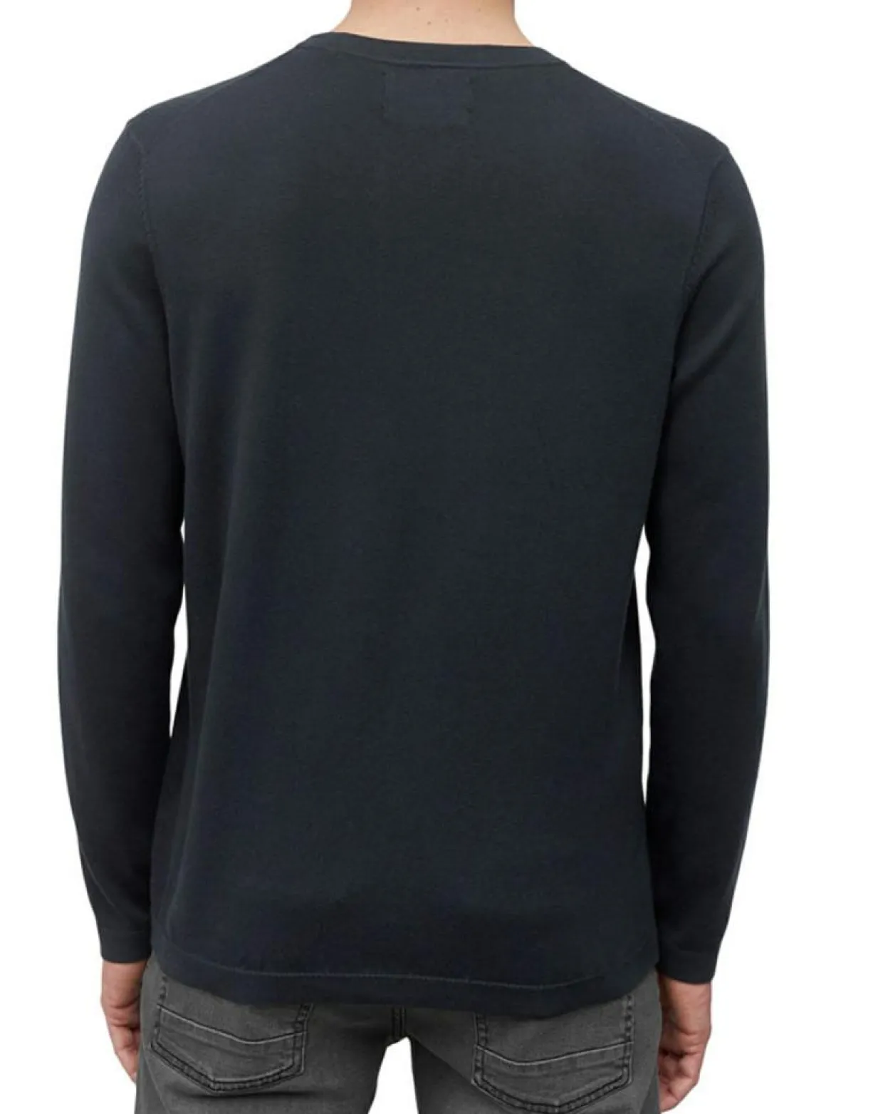 Pull en Coton & Soie bleu marine-Marc O'Polo Outlet