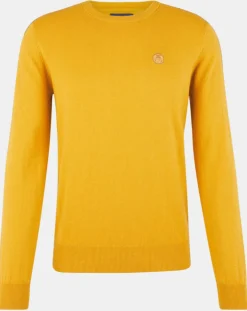 Pull en Coton Bio & Laine col rond jaune foncé-North Sails New