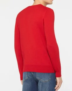 Homme North Sails Pulls^Pull en Coton Bio & Laine col rond rouge