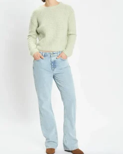 Femme Marc O'Polo Pulls^Pull en Coton, Laine & Alpaga mélangés Mouline vert clair