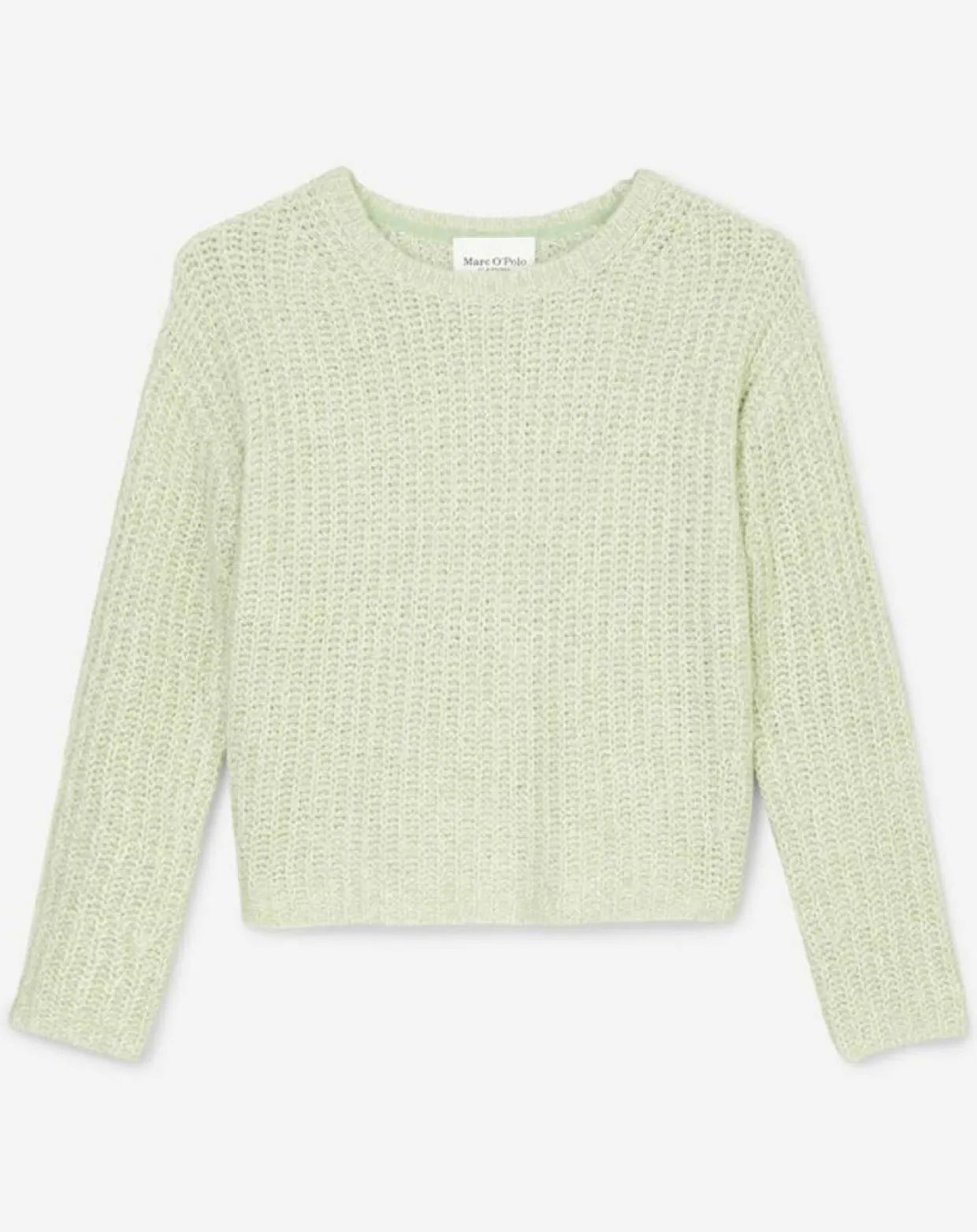 Femme Marc O'Polo Pulls^Pull en Coton, Laine & Alpaga mélangés Mouline vert clair