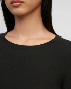 Pull en Coton, Laine & Alpaga mélangés Basique noir-Marc O'Polo Sale