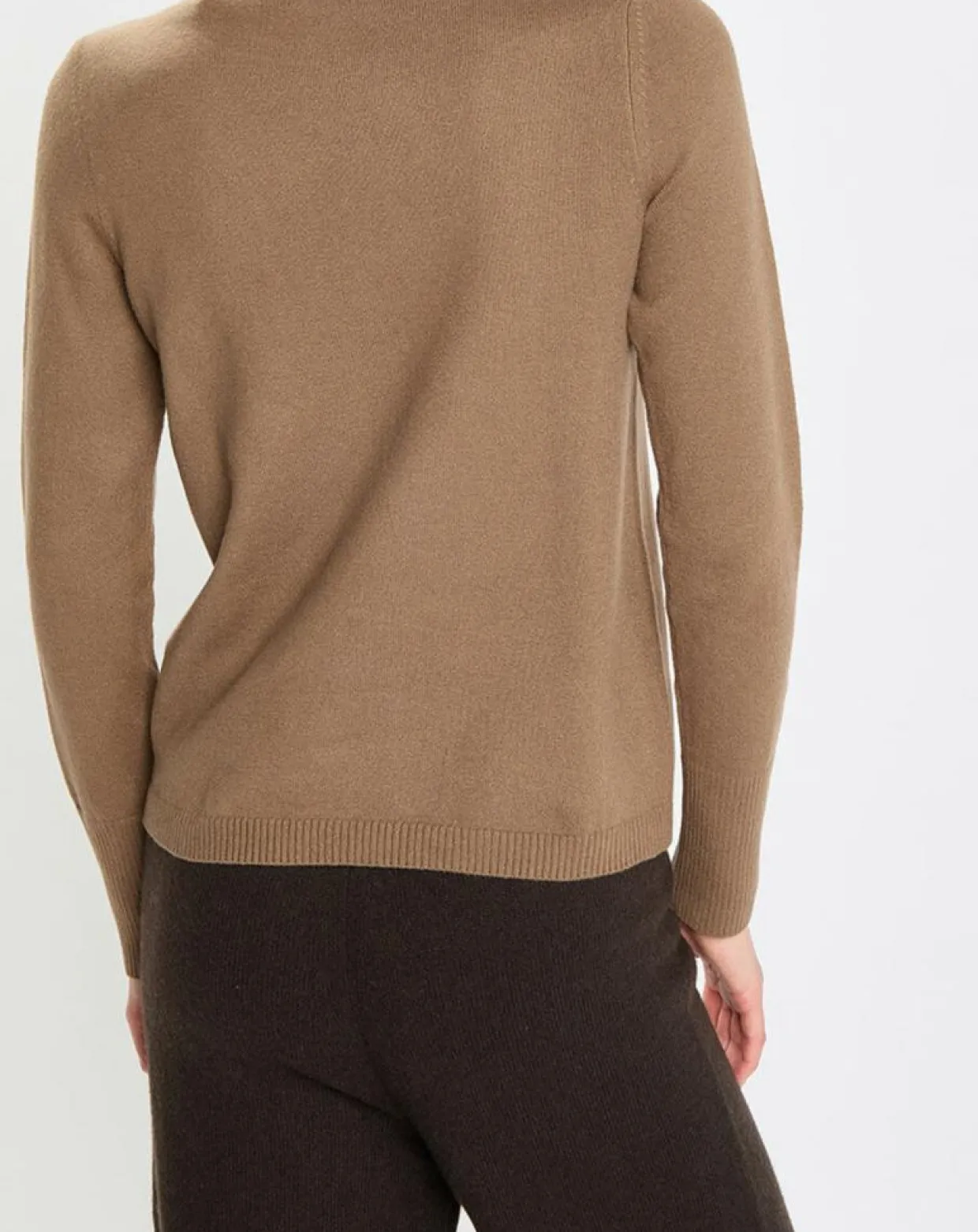 Femme Marc O'Polo Pulls^Pull en Coton, Laine & Alpaga mélangés Basique marron