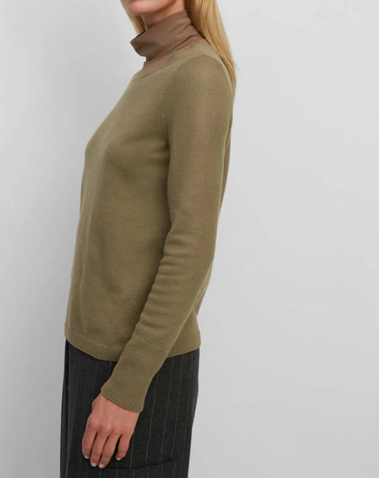Femme Marc O'Polo Pulls^Pull en Coton, Laine & Alpaga mélangés Basique marron