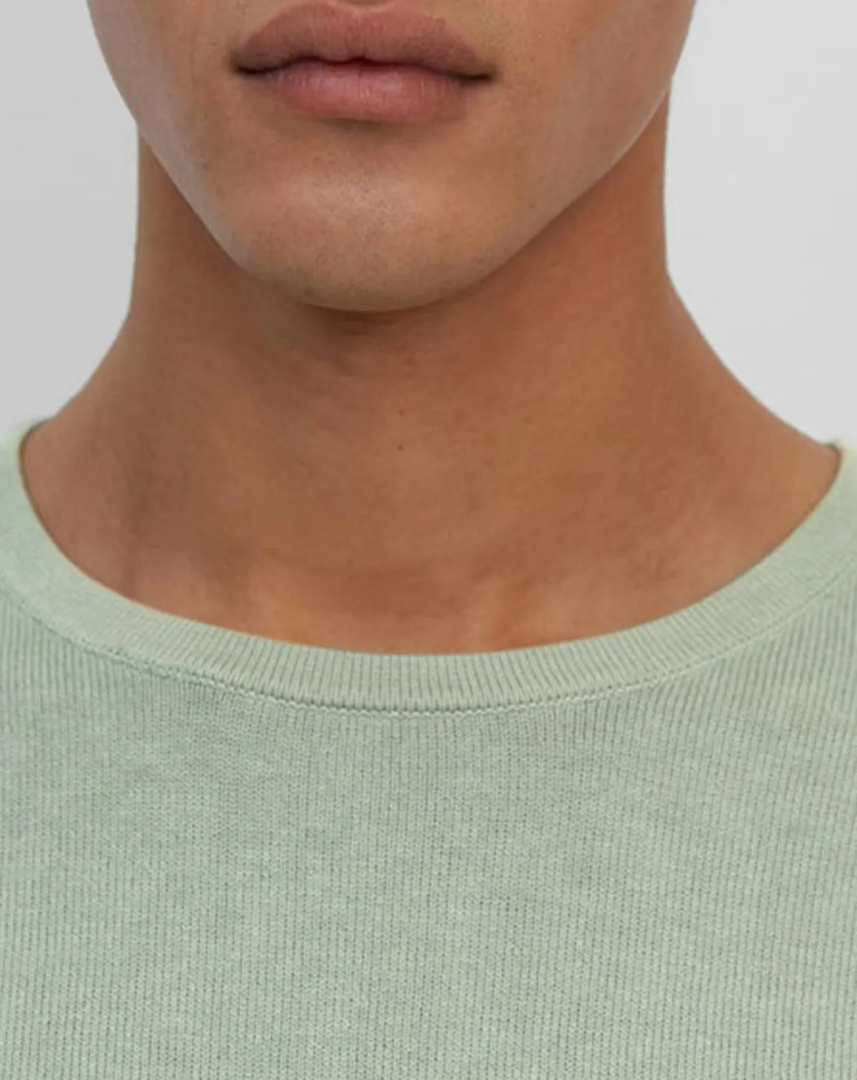 Homme Marc O'Polo Pulls^Pull en Coton Organic & Cachemire vert d'eau