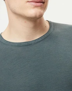 Pull en coton piqué kaki-Marc O'Polo New