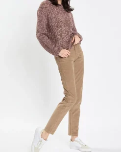 Femme Marc O'Polo Pulls^Pull en Laine & Alpaga mélangés marron