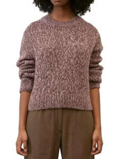 Femme Marc O'Polo Pulls^Pull en Laine & Alpaga mélangés marron
