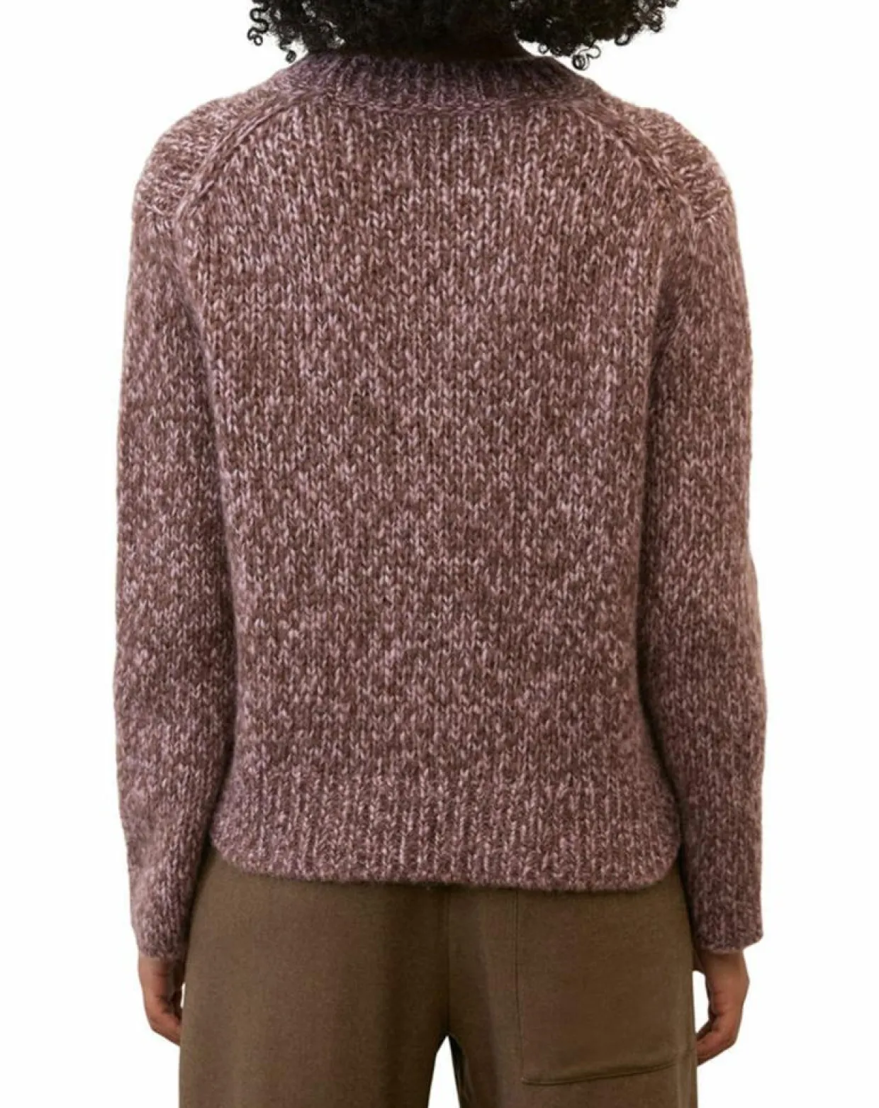 Femme Marc O'Polo Pulls^Pull en Laine & Alpaga mélangés marron