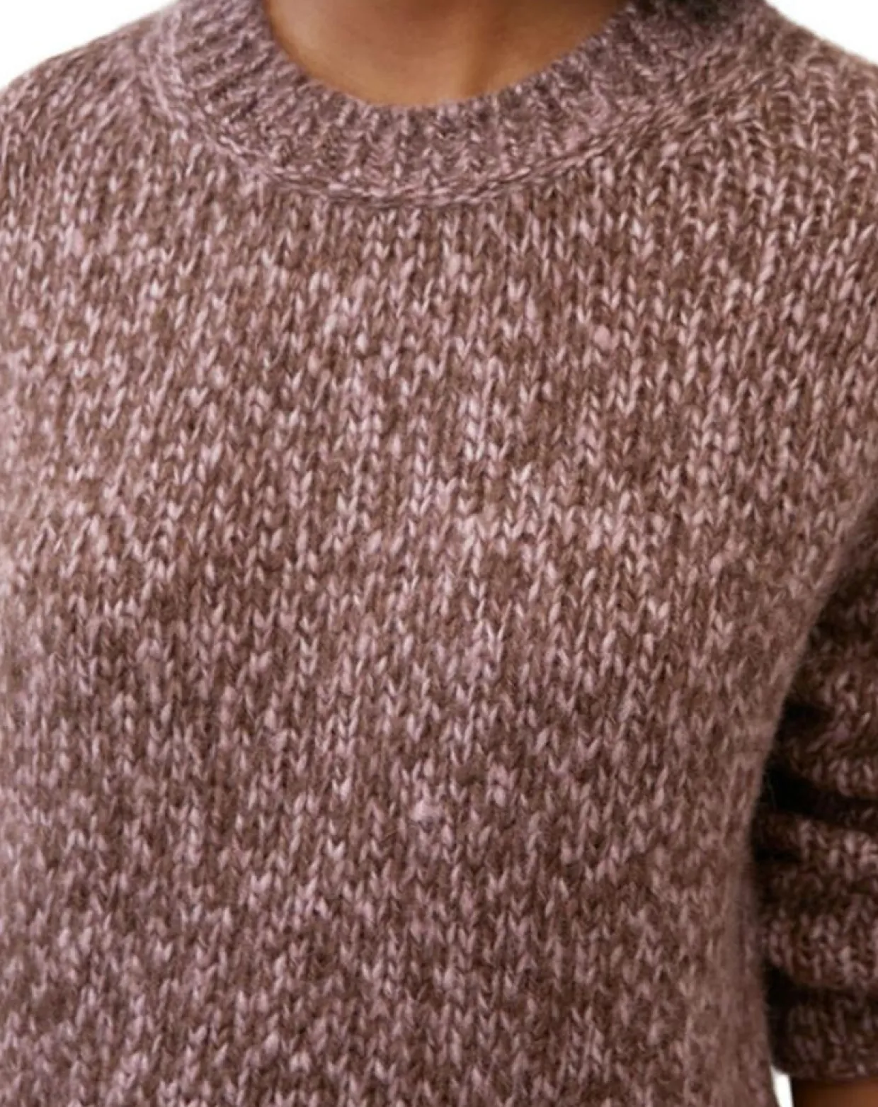 Femme Marc O'Polo Pulls^Pull en Laine & Alpaga mélangés marron