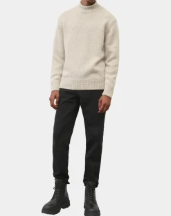 Homme Marc O'Polo Pulls^Pull en Laine & Alpaga mélangés Relax écru