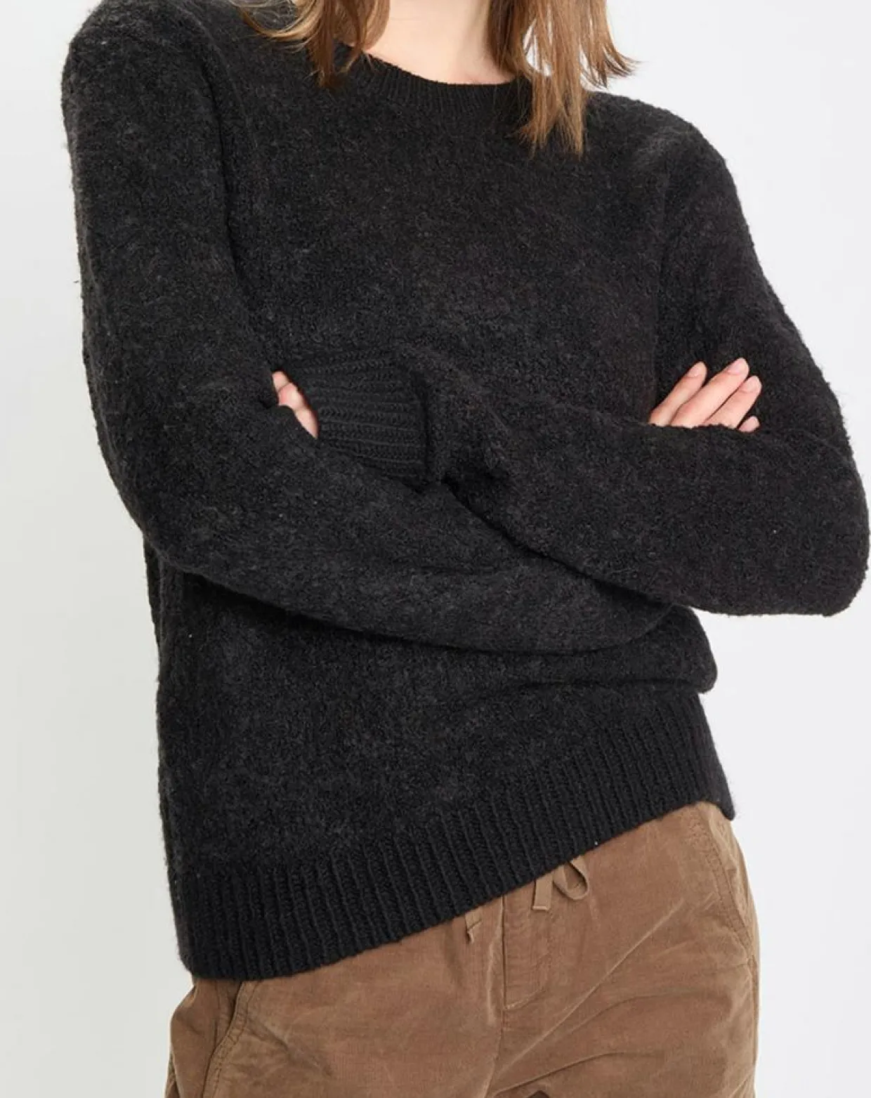 Pull en Laine & Alpaga mélangés noir-Marc O'Polo Best