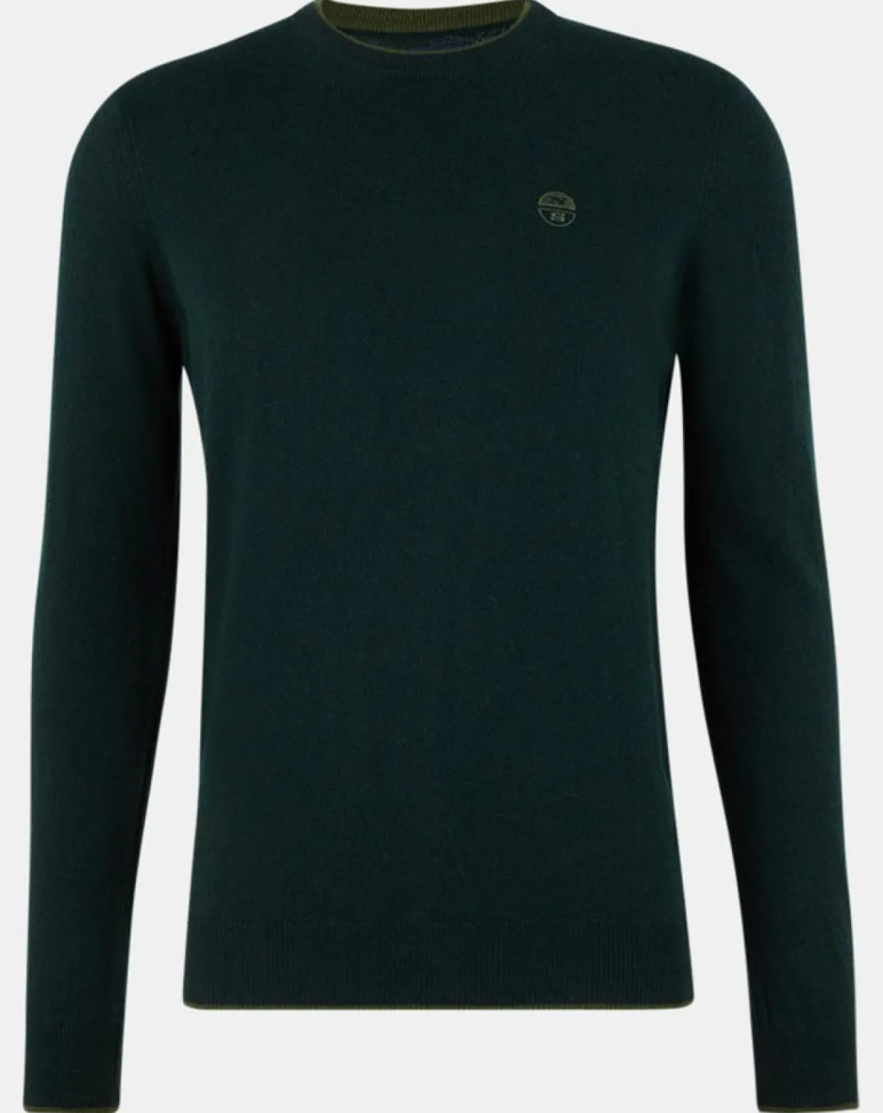 Homme North Sails Pulls^Pull en Laine & Cachemire mélangés col rond kaki