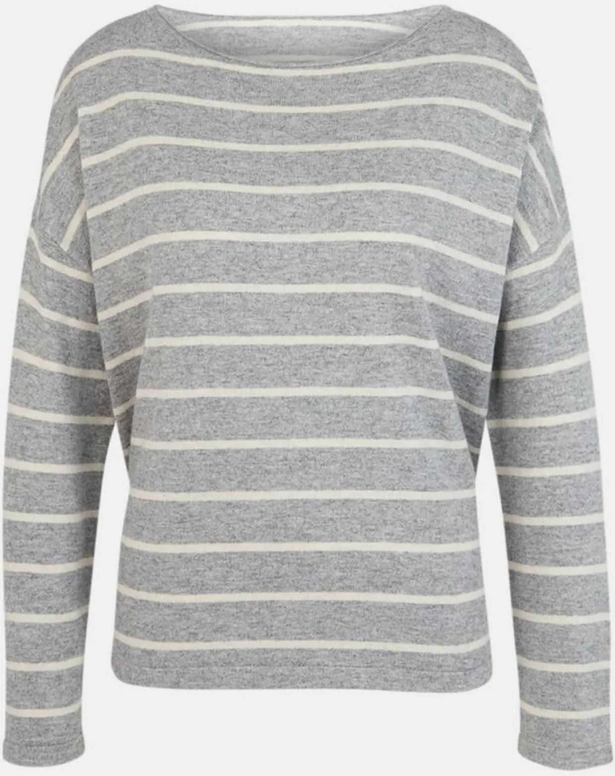 Femme Yerse Pulls^Pull en Laine & Cachemire mélangé Julianne à rayures gris/blanc
