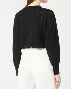 Femme Galeries Lafayette Pulls^Pull en Laine & Cachemire Foug ajouré col rond noir
