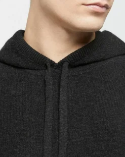 Homme Hackett London Pulls^Pull en Laine & Cachemire Hoodie noir