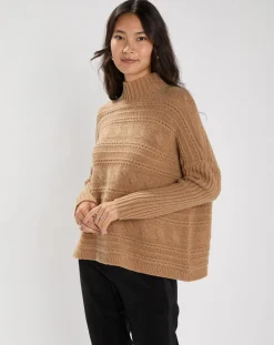 Femme Lauren Vidal Pulls^Pull en Laine & Cachemire Nox ocre