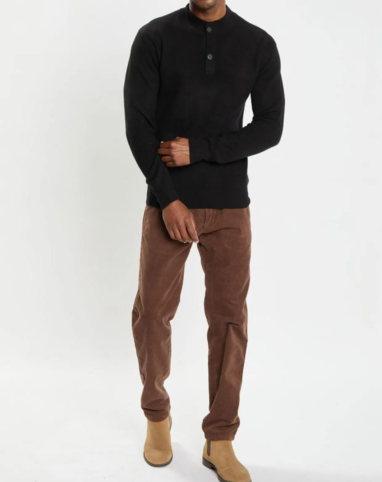 Pull en Laine & Coton à boutons noir-Marc O'Polo