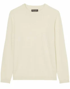Homme Marc O'Polo Pulls^Pull en Laine & Coton écru