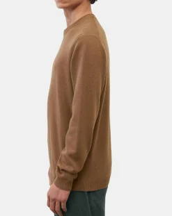 Homme Marc O'Polo Pulls^Pull en Laine & Coton marron