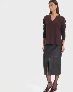 Femme Zapa Pulls^Pull en Laine & Coton Nalani chocolat