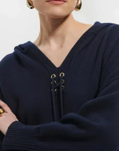 Femme Zapa Pulls^Pull en Laine & Coton Nicky nocturne