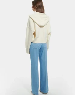 Pull en Laine & Coton Nicky ecru-Zapa Discount