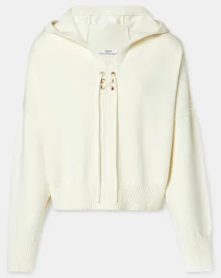 Pull en Laine & Coton Nicky ecru-Zapa Discount