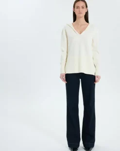 Pull en Laine & Coton Novalie écru-Zapa Online
