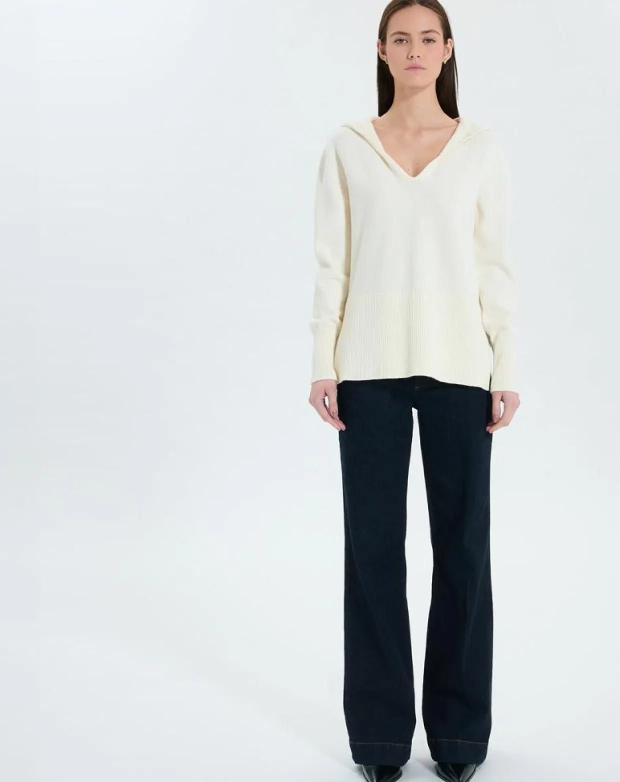 Pull en Laine & Coton Novalie écru-Zapa Online