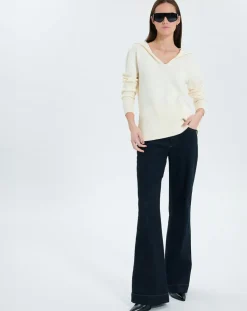 Pull en Laine & Coton Novalie écru-Zapa Online