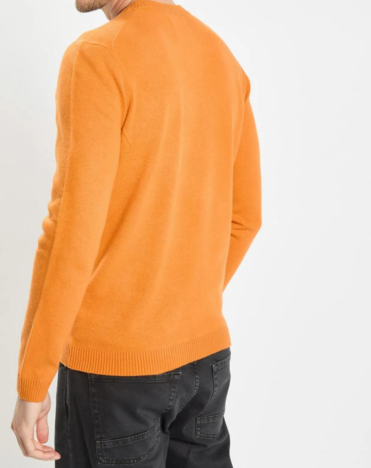 Homme Marc O'Polo Pulls^Pull en Laine & Coton orange