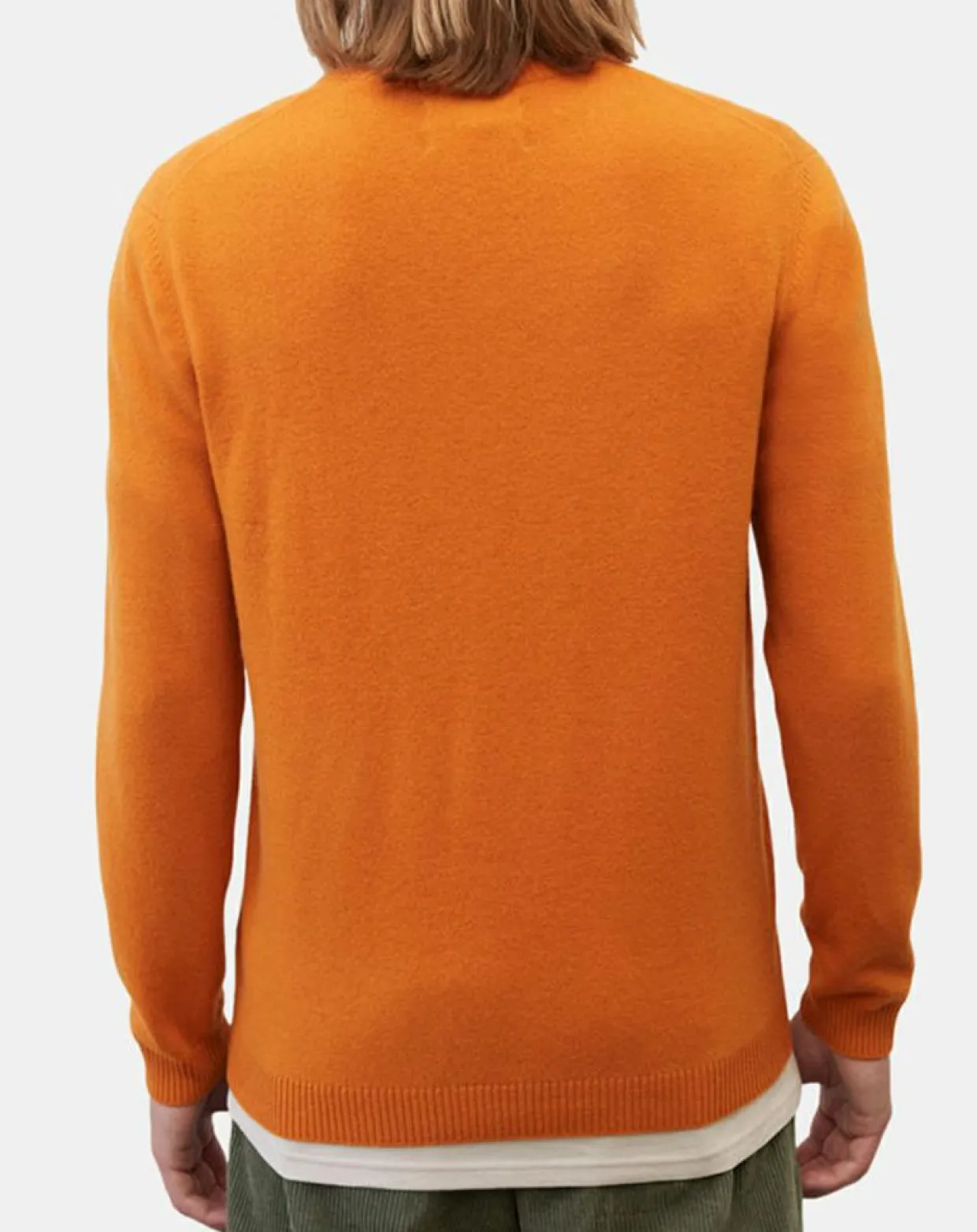 Homme Marc O'Polo Pulls^Pull en Laine & Coton orange