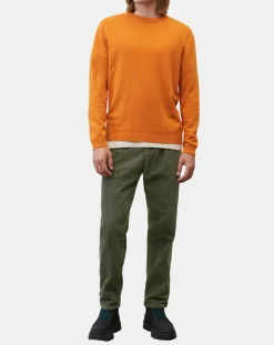 Homme Marc O'Polo Pulls^Pull en Laine & Coton orange