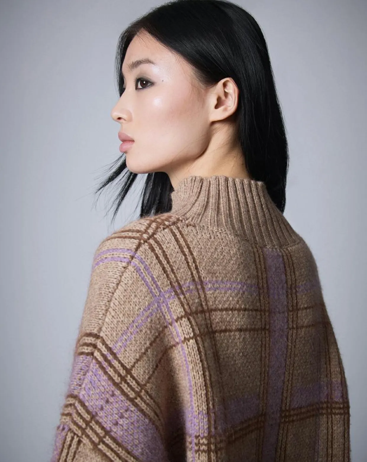 Femme Manoush Pulls^Pull en Laine & Mohair mélangés Oversize Maille Carreaux unique