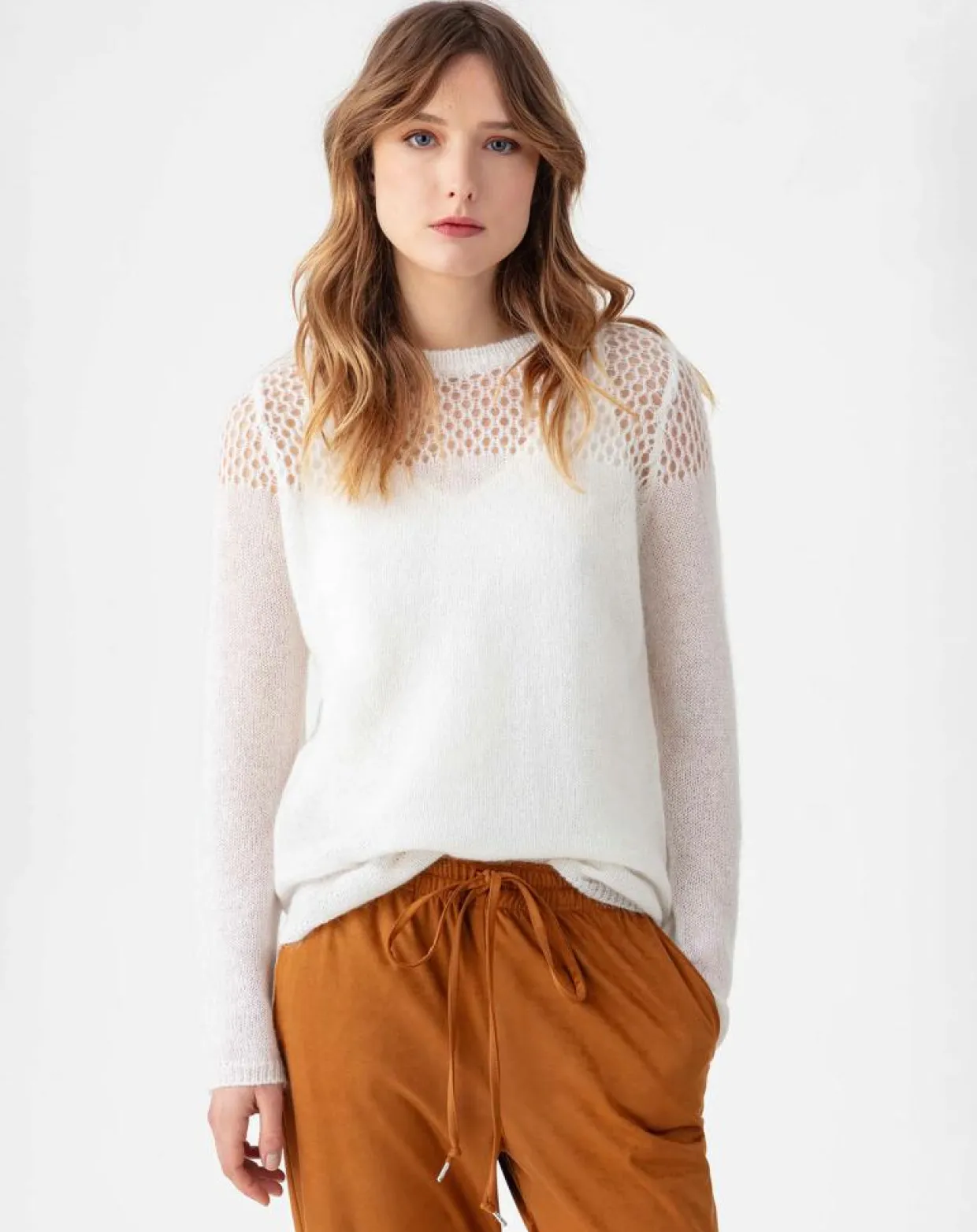 Femme Indies Pulls^Pull en Laine & Mohair mélangés Cleo ecru
