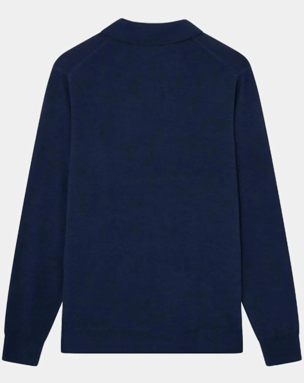 Homme Hackett London Pulls^Pull en Laine & Soie col polo bleu