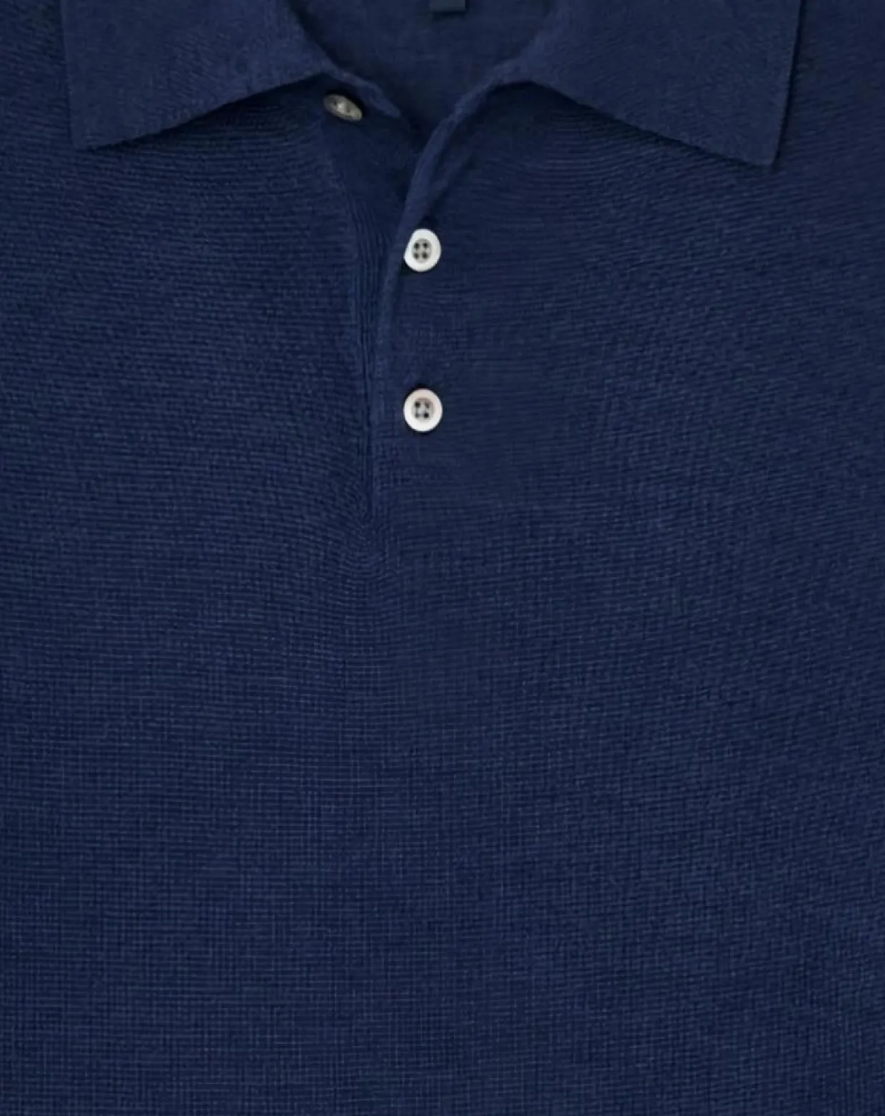 Homme Hackett London Pulls^Pull en Laine & Soie col polo bleu