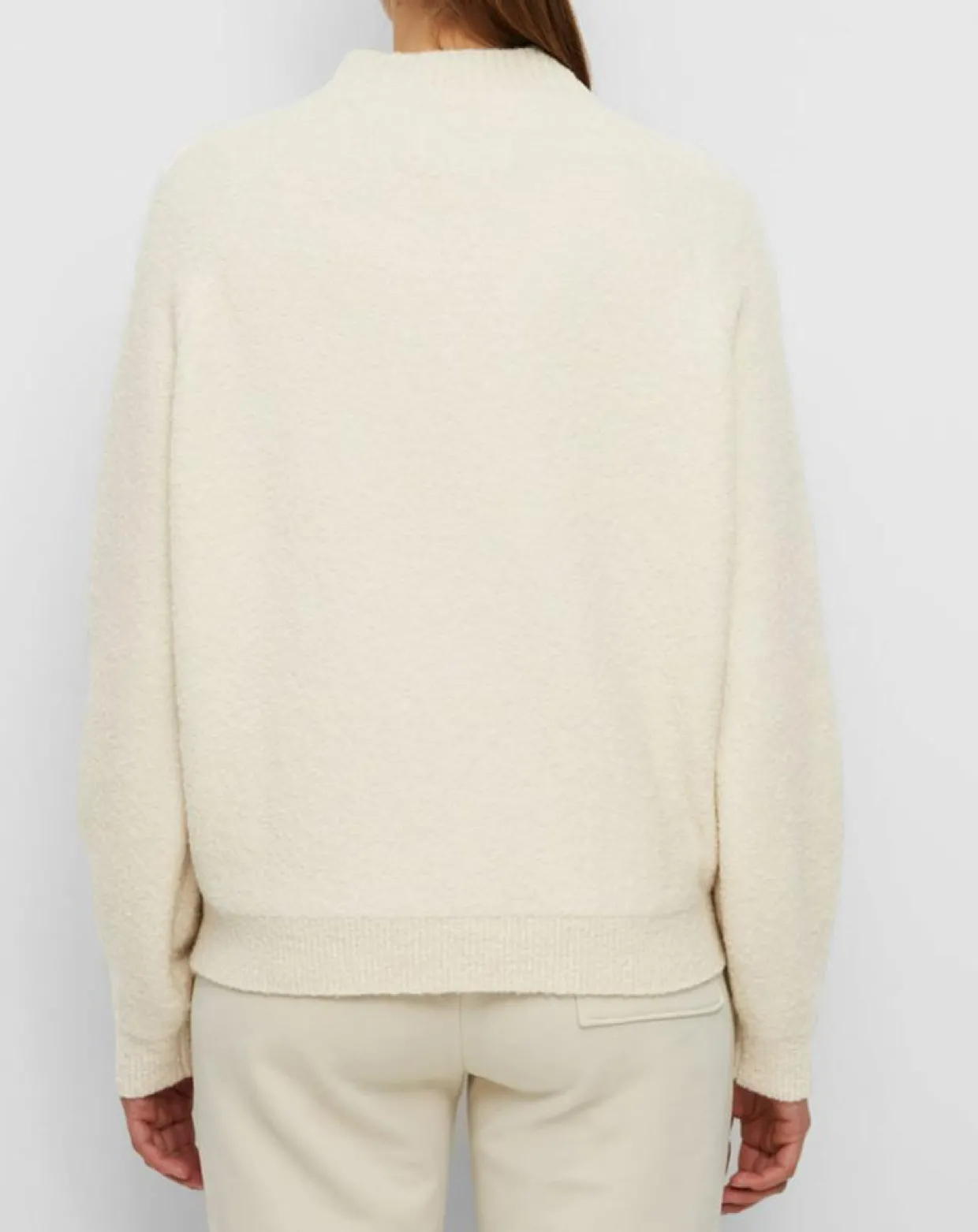 Femme Marc O'Polo Pulls^Pull en Laine bouclée col cheminé écru