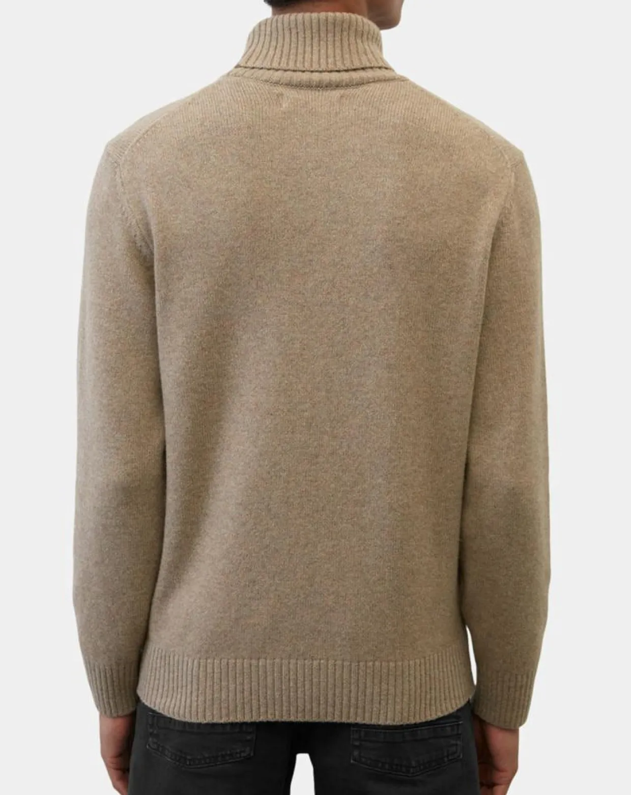 Pull en Laine d'Agneau mélangée beige-Marc O'Polo Outlet