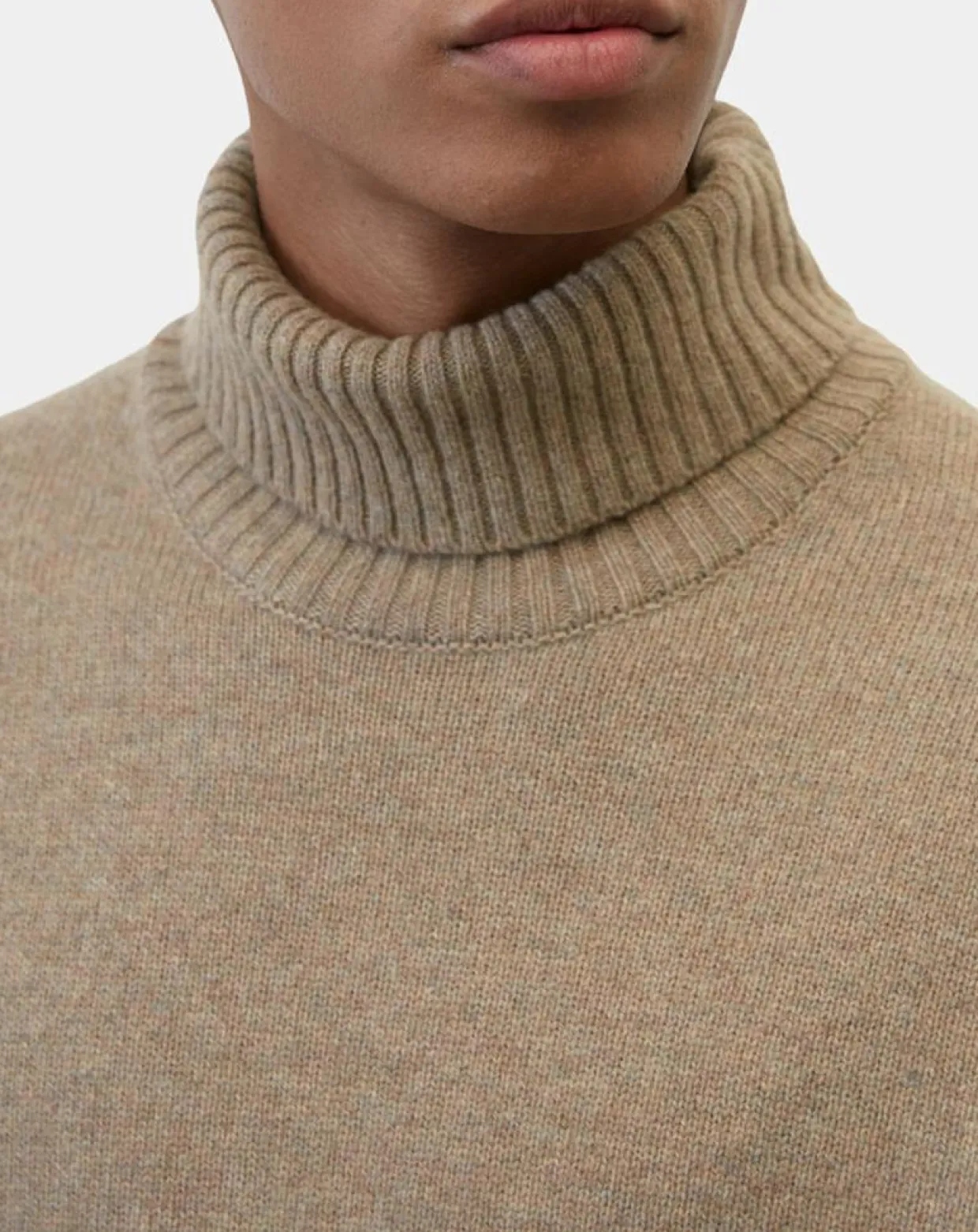 Pull en Laine d'Agneau mélangée beige-Marc O'Polo Outlet