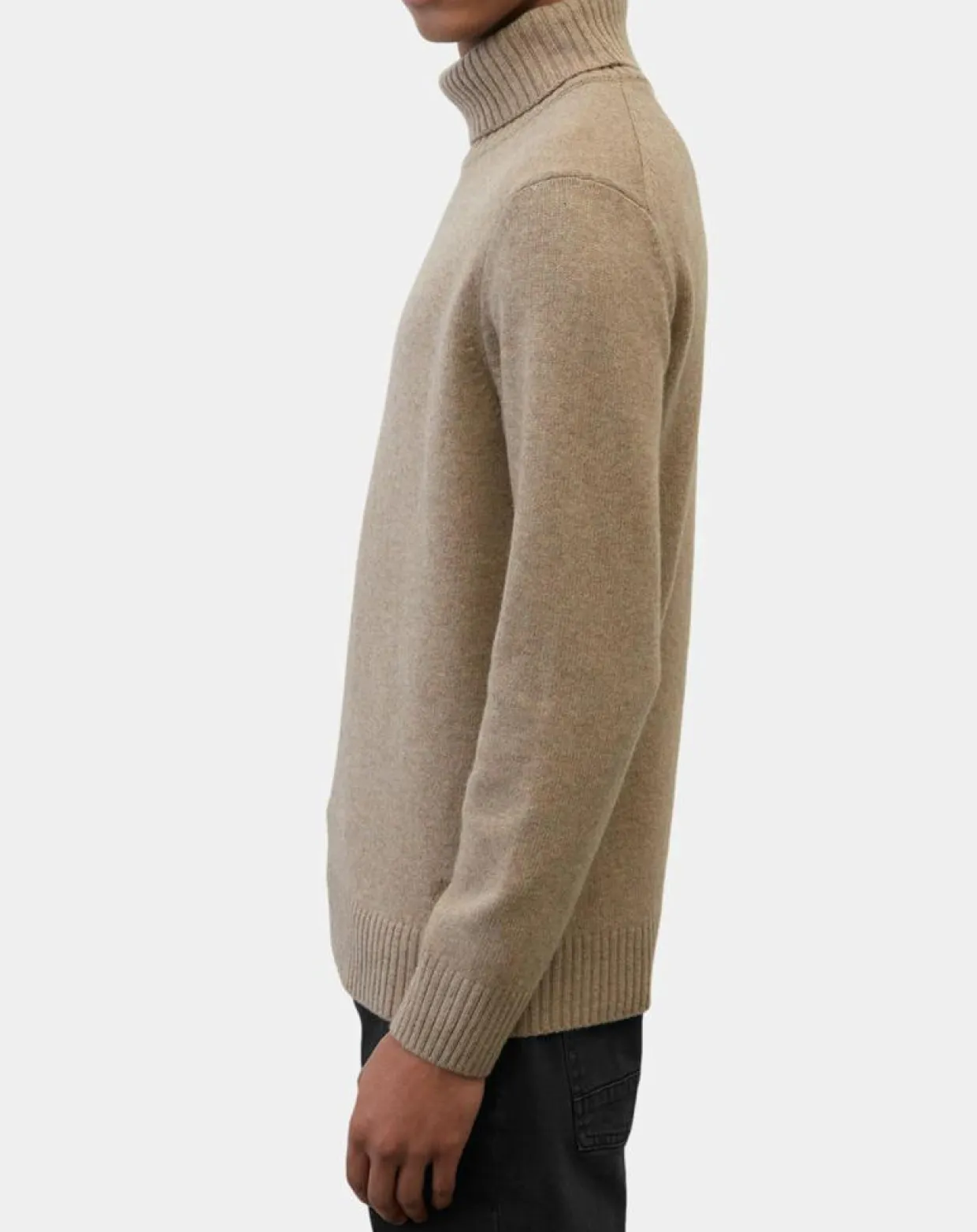 Pull en Laine d'Agneau mélangée beige-Marc O'Polo Outlet