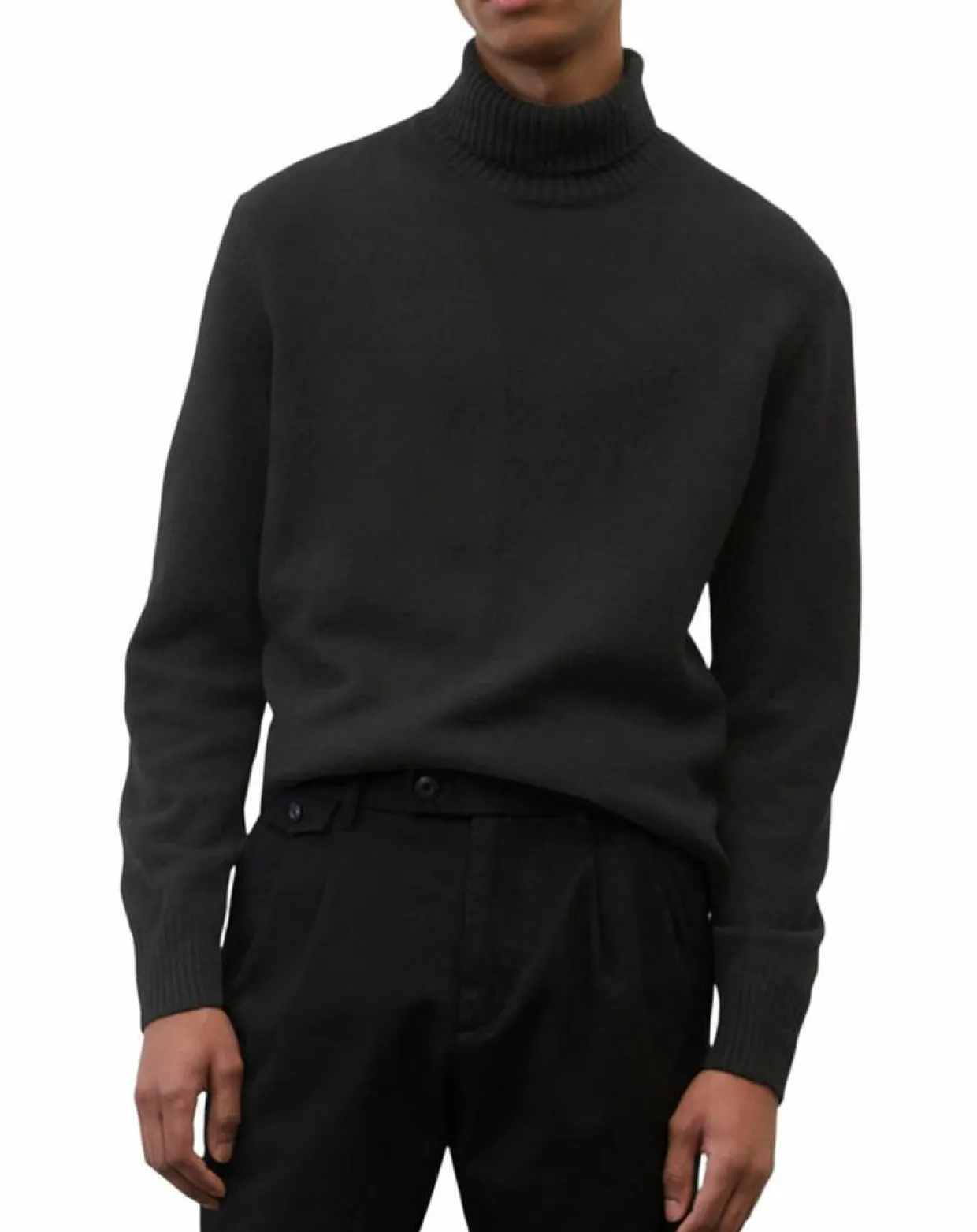 Homme Marc O'Polo Pulls^Pull en Laine d'Agneau mélangée noir