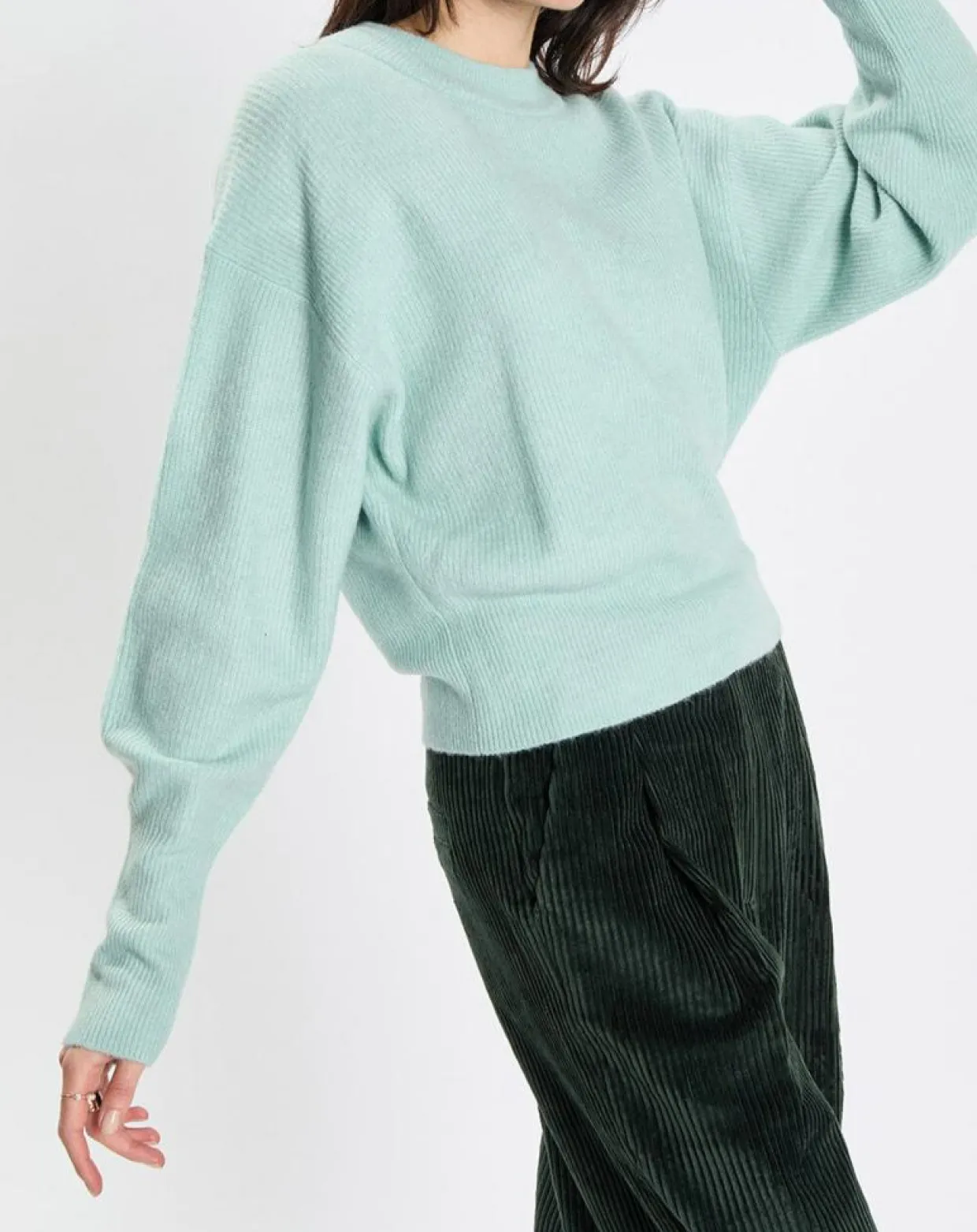 Pull en Laine mélangée & Alpaga bleu clair-Marc O'Polo Outlet